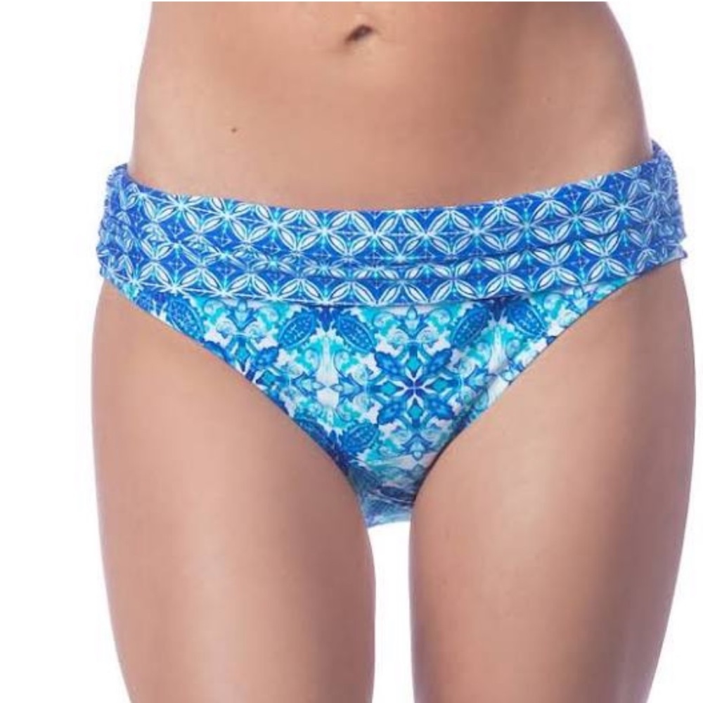 La Blanca Lb7aw95 True Blue Shirred Band Hipster